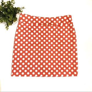 Larry Levine • Coral Polka Dot Skort